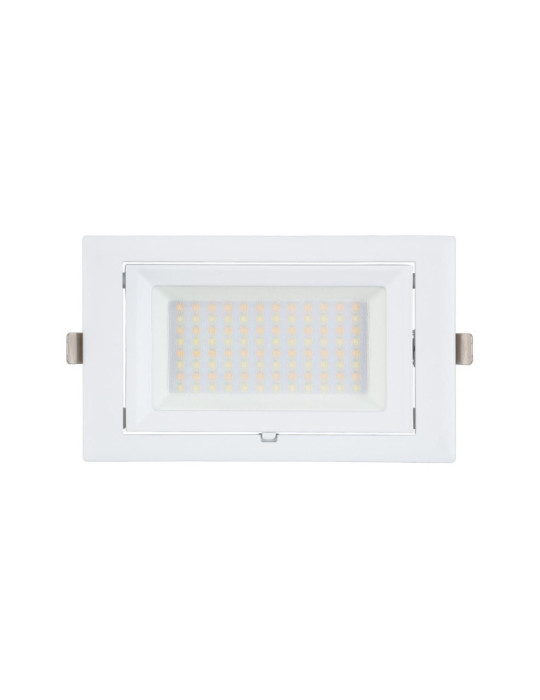 Spot Downlight LED 48W Rectangulaire Orientable SAMSUNG 130 lm/W LIFUD Coupe 210x125 mm