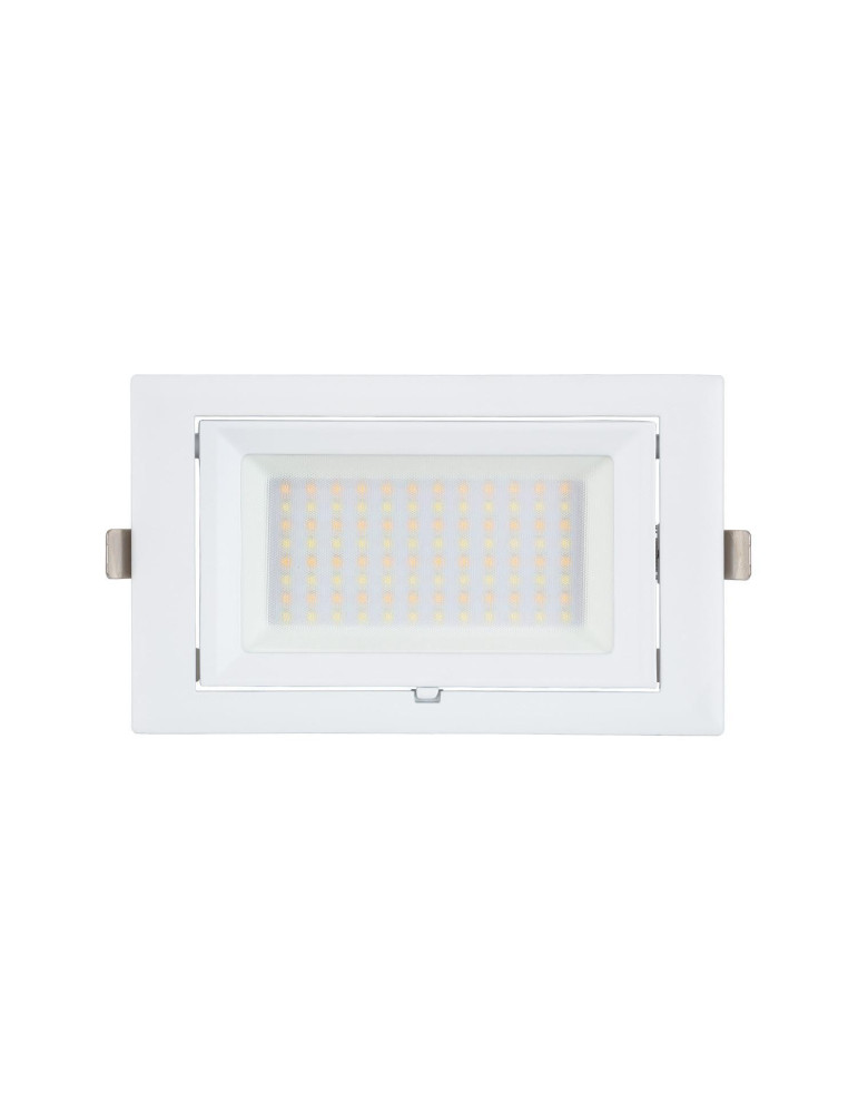 Spot Downlight LED 48W Rectangulaire Orientable SAMSUNG 130 lm/W LIFUD Coupe 210x125 mm