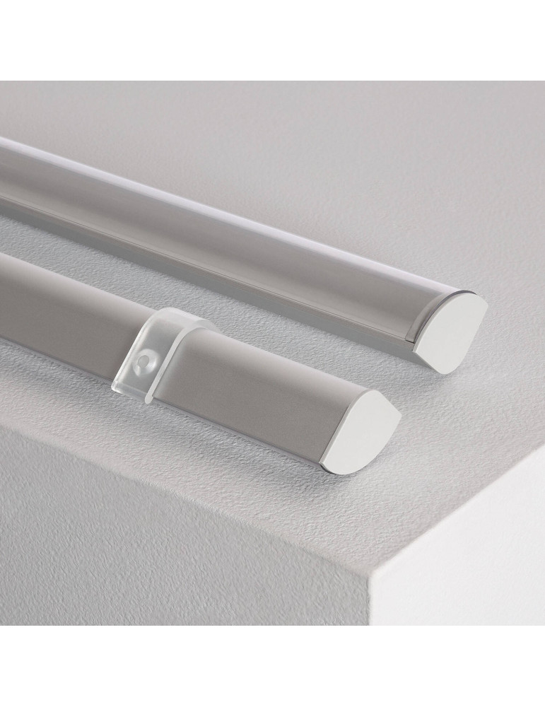 Profilé Aluminium pour Angle avec Capot Continu pour Ruban LED jusqu'à 20mm