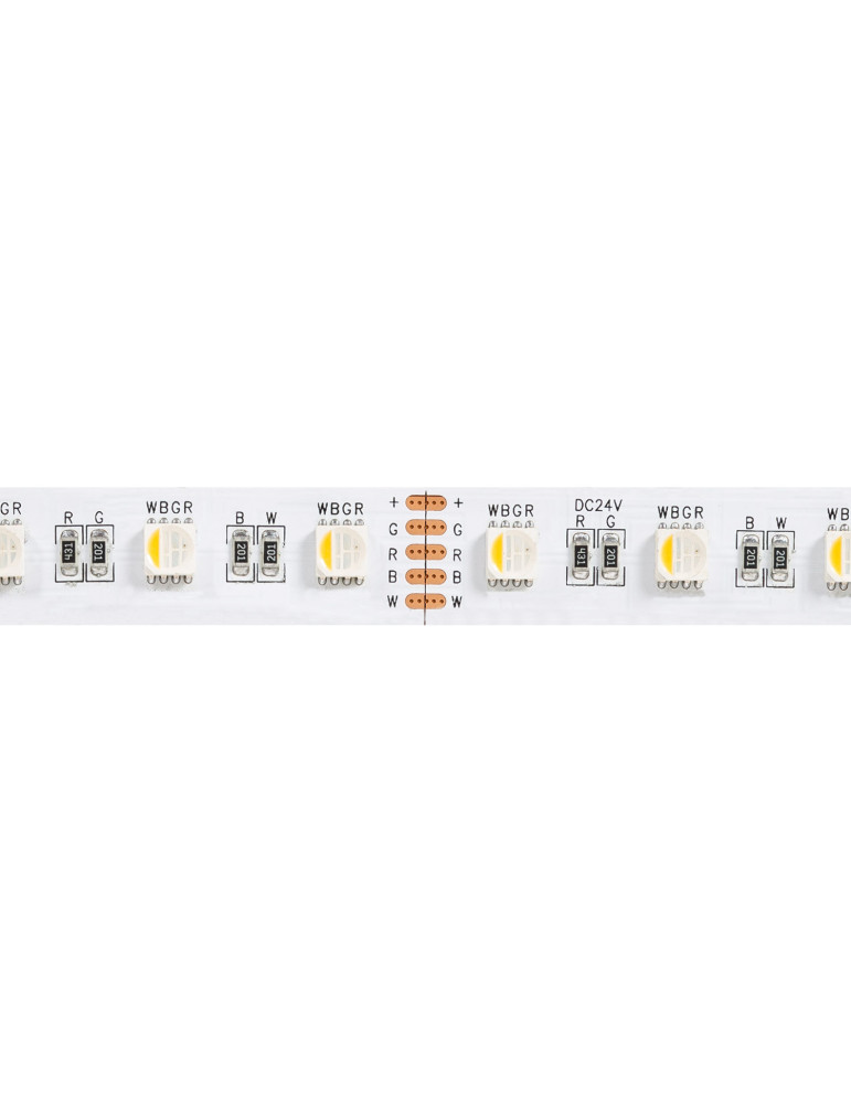 Tira LED 24V Srip light  60LED/m 5m RGBW IP20