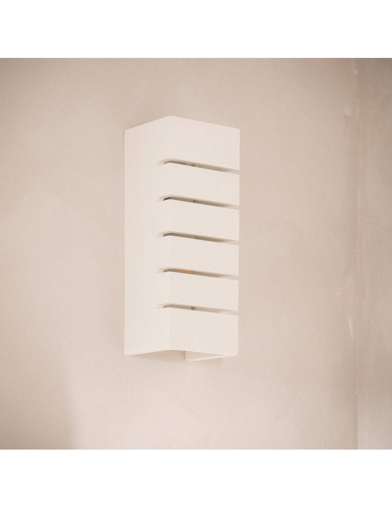 Applique Murale Plâtre Double Éclairage Rubis