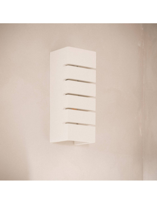 Applique Murale Plâtre Double Éclairage Rubis