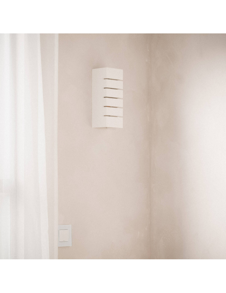 Applique Murale Plâtre Double Éclairage Rubis