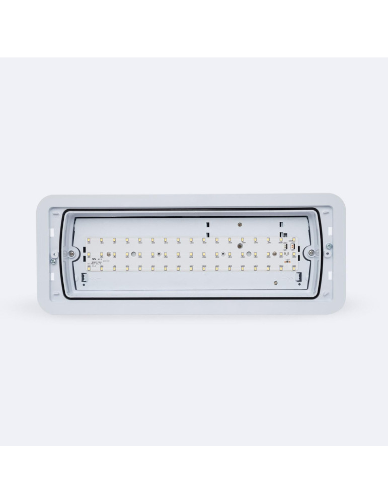 Éclairage de Secours LED Encastrable 160lm Permanent/Non Permanent Coupe 155x400 mm