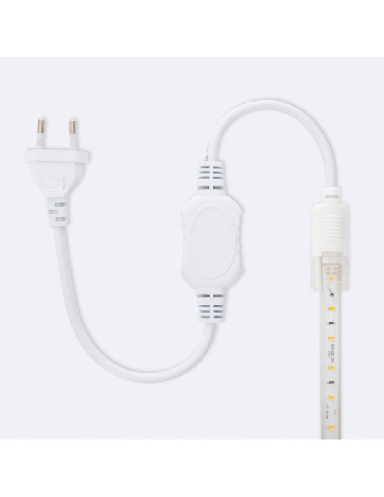 Ruban LED 220V SMD2835 60LED/m Blanc Neutre IP65 Largeur 12mm Coupe tous les 100cm