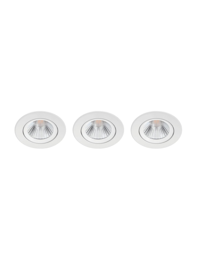 Pack de 3 Spots Downlight LED PHILIPS Dimmable Sparkle 5.5W Coupe Ø 70mm