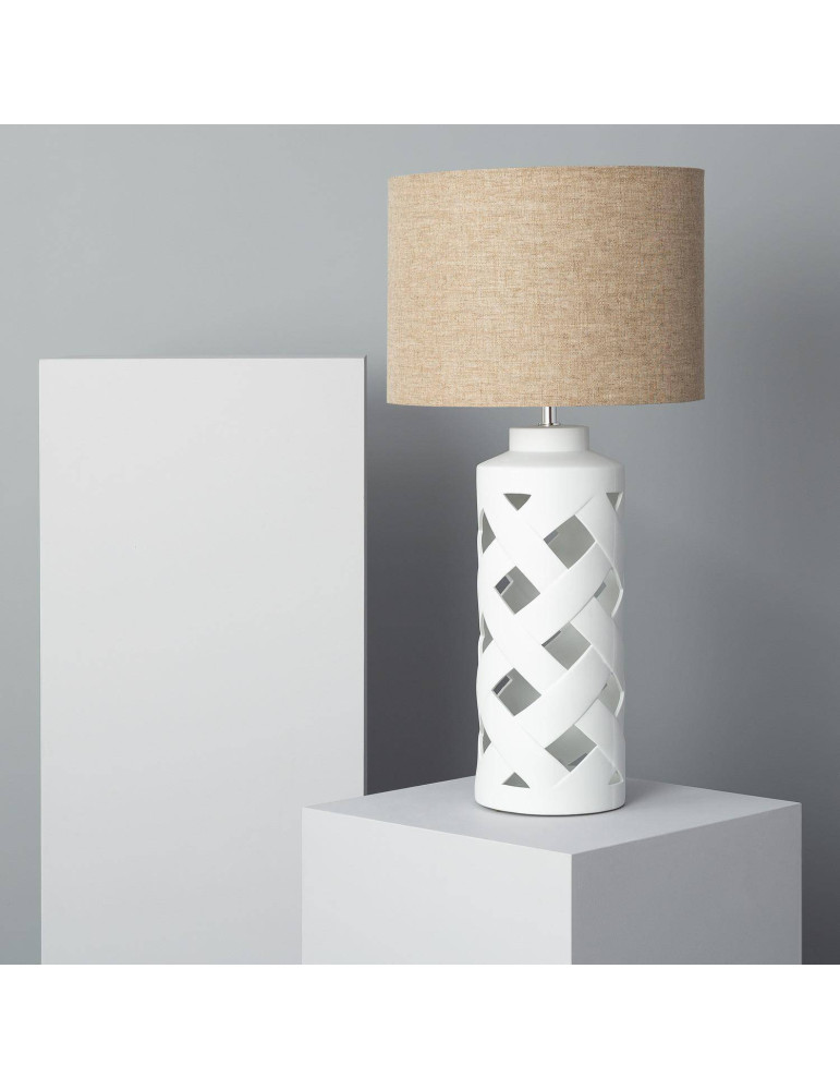 Lampe à Poser Céramique et Tissu Makalu