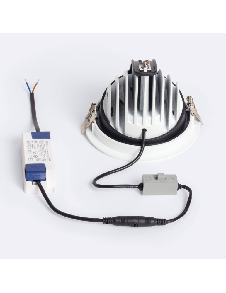 Downlight LED 24W Rond Orientable OSRAM CCT 120 lm/W LIFUD Coupe Ø 120 mm