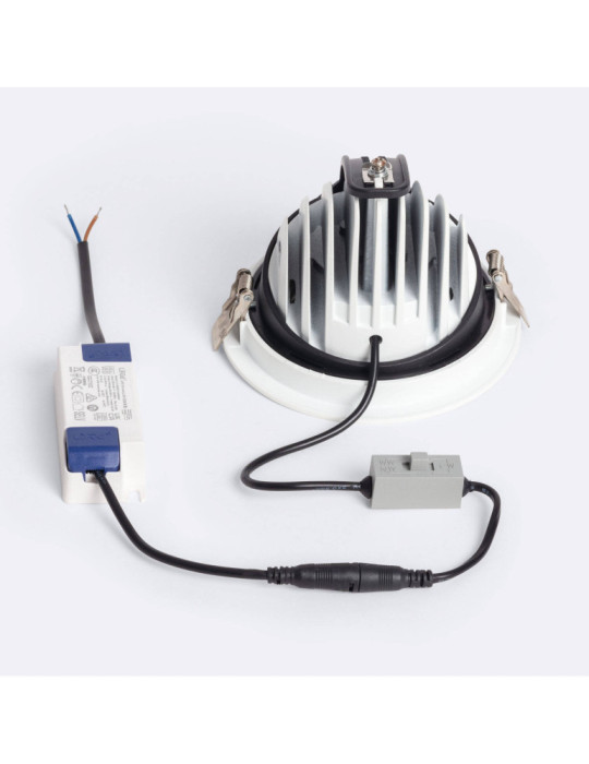 Downlight LED 24W Rond Orientable OSRAM CCT 120 lm/W LIFUD Coupe Ø 120 mm