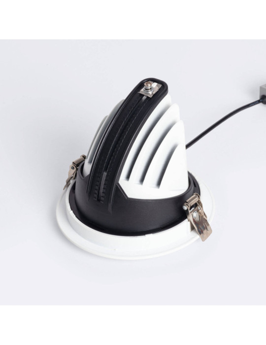 Downlight LED 24W Rond Orientable OSRAM CCT 120 lm/W LIFUD Coupe Ø 120 mm