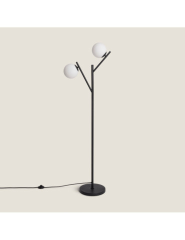 Lampadaire Métal et Verre Balts