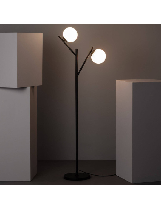 Lampadaire Métal et Verre Balts