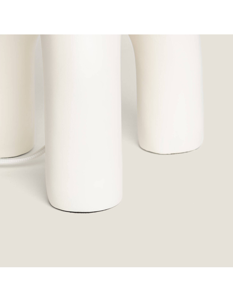 Lampe à Poser Papier Tressé et Résine Otilia