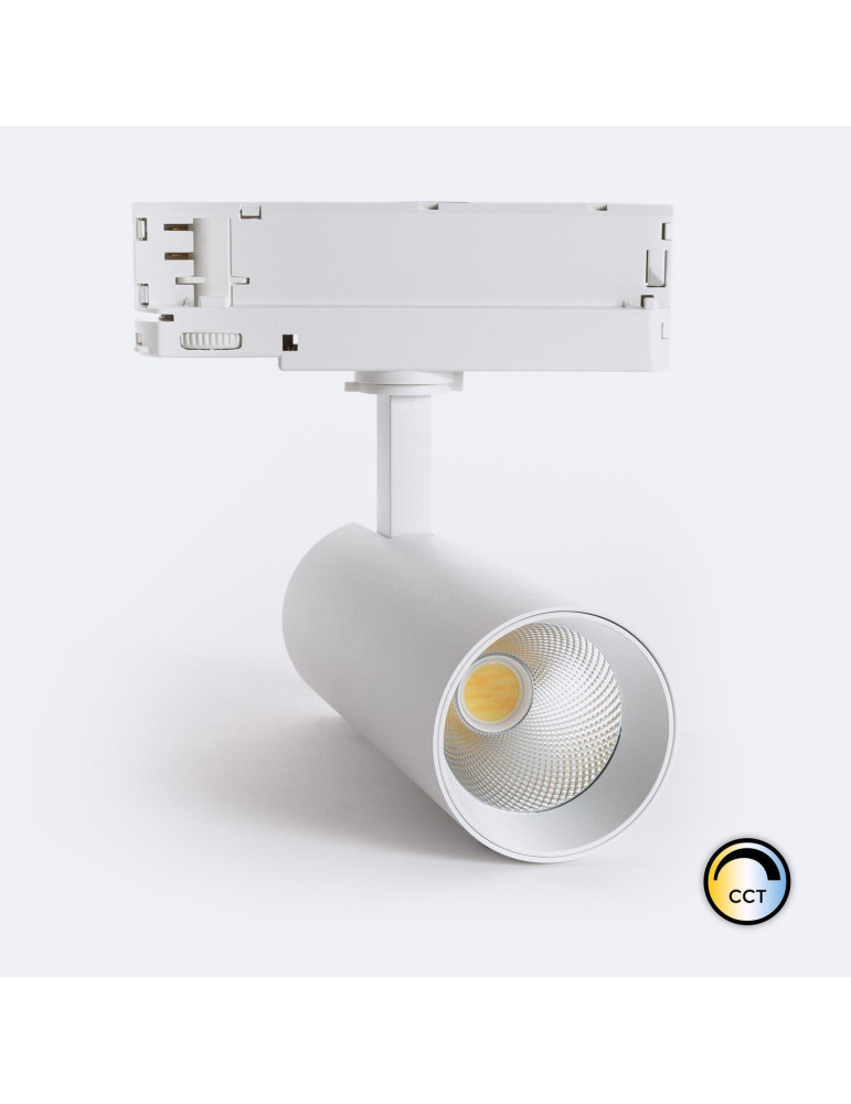 Spot LED sur Rail Triphasé 20W Carlo CCT Blanc