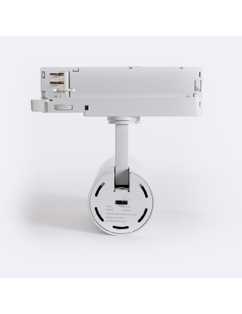 Spot LED sur Rail Triphasé 20W Carlo CCT Blanc