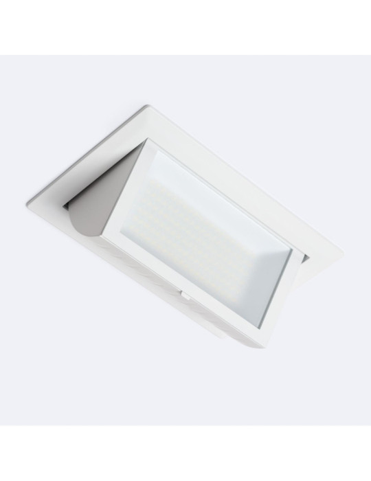 Downlight LED 40W Rectangulaire Orientable OSRAM CCT 120 lm/W Coupe 210x125 mm Downlight LED 40W Rectangulaire Orientable OSRAM CCT 120 lm/W Coupe 210x125 mm