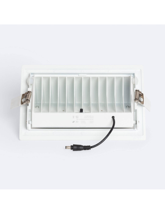 Downlight LED 40W Rectangulaire Orientable OSRAM CCT 120 lm/W Coupe 210x125 mm