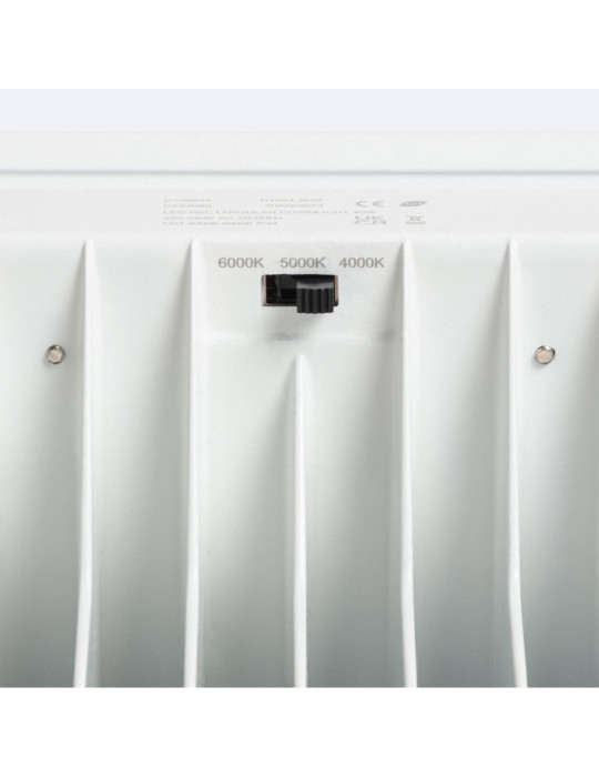 Downlight LED 40W Rectangulaire Orientable OSRAM CCT 120 lm/W Coupe 210x125 mm