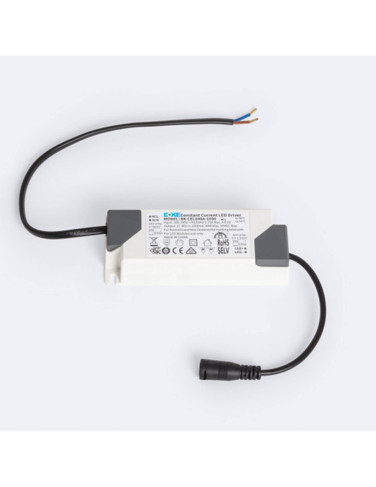 Downlight LED 40W Rectangulaire Orientable OSRAM CCT 120 lm/W Coupe 210x125 mm