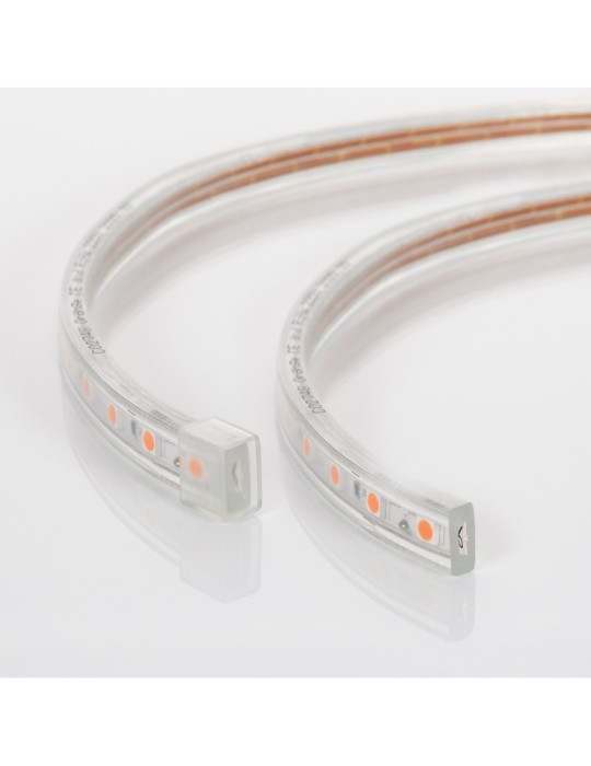 Ruban LED Dimmable 220V AC 60LED/m Orange IP65 sur Mesure Largeur 14mm Coupe tous les 100cm