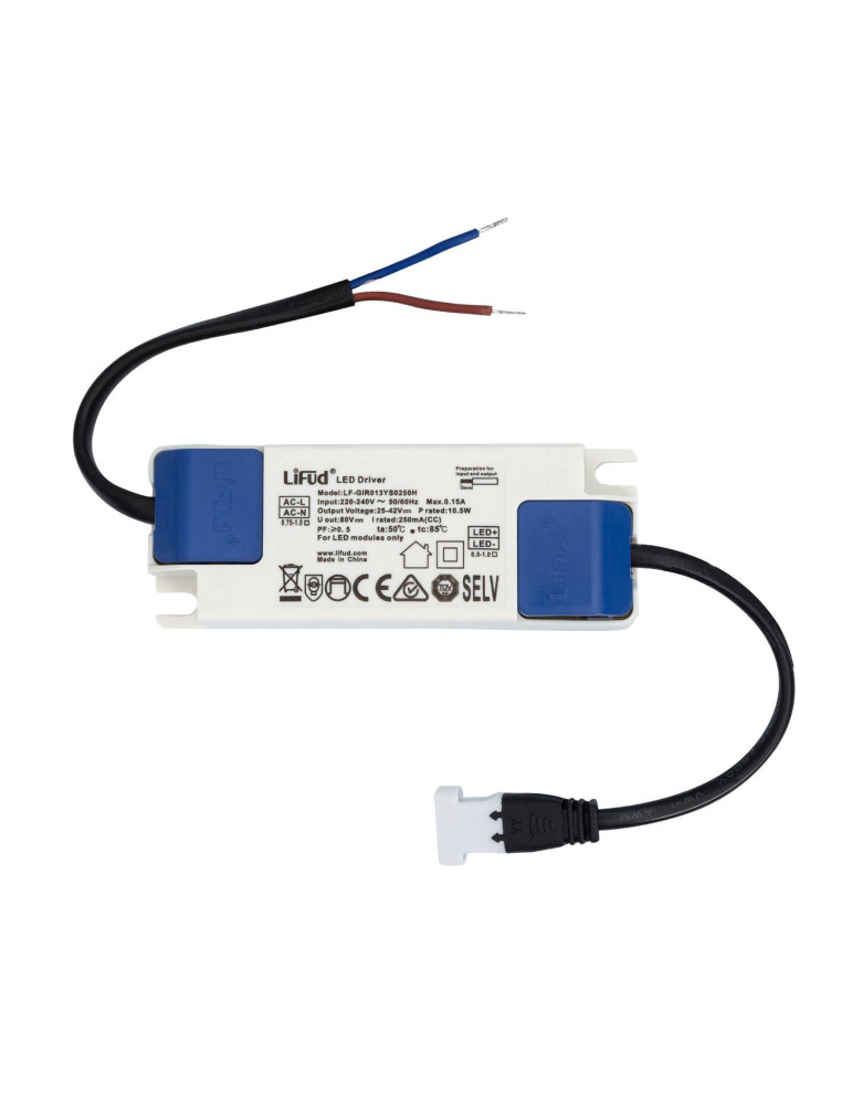 Spot Downlight LED Rond 10W LIFUD Coupe Ø 70 mm