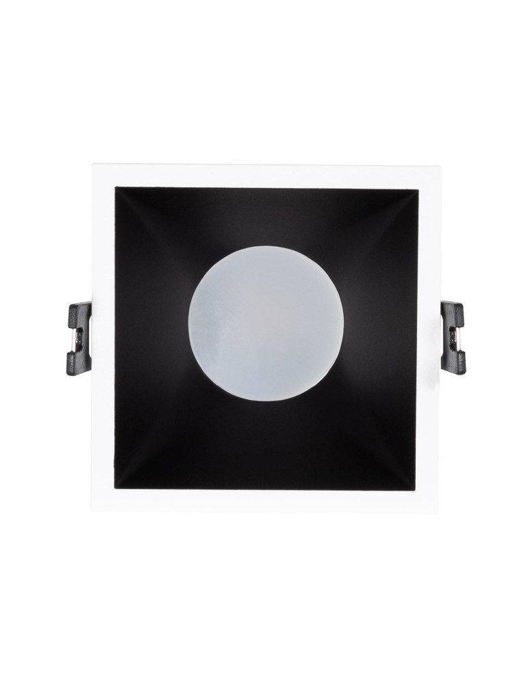 Spot LED Downlight Carré GU10 6W Coupe 85x85mm Faible UGR PC