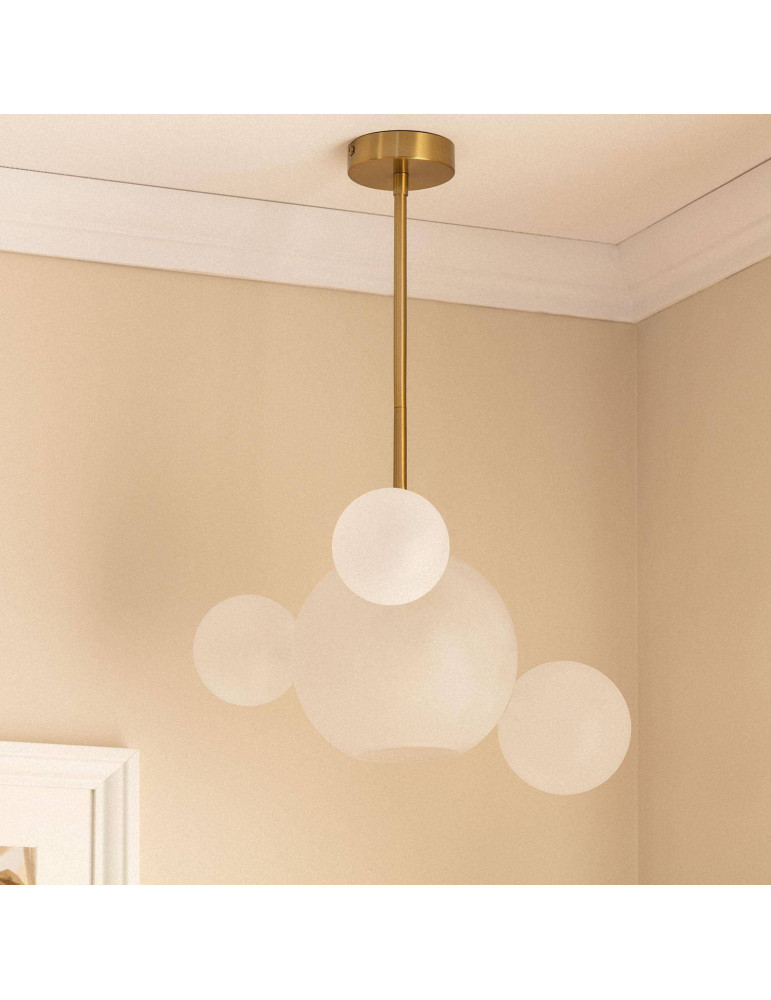 Suspension Métal et Verre Ludmila