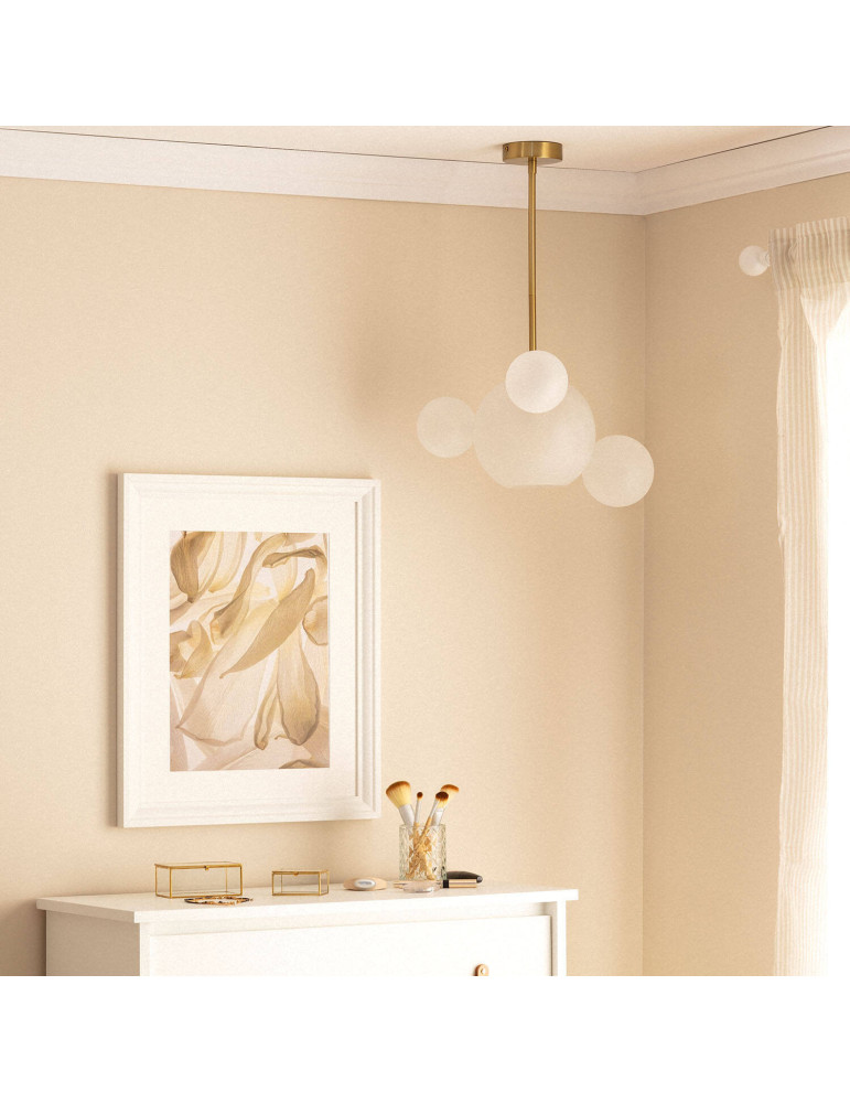 Suspension Métal et Verre Ludmila