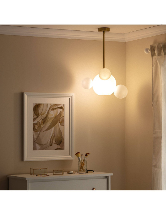 Suspension Métal et Verre Ludmila