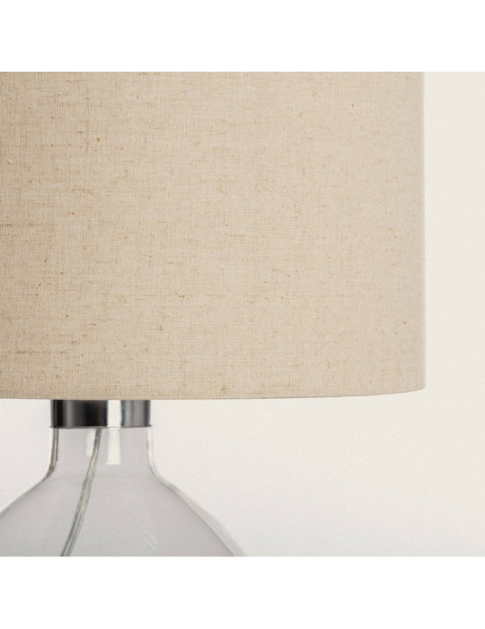 Lampe à Poser Tissu et Verre Marseille
