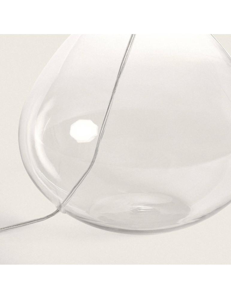 Lampe à Poser Tissu et Verre Marseille