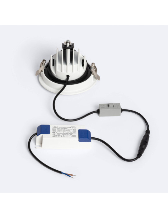 Downlight LED 15W Rond Orientable OSRAM CCT 120 lm/W LIFUD Coupe Ø 100 mm