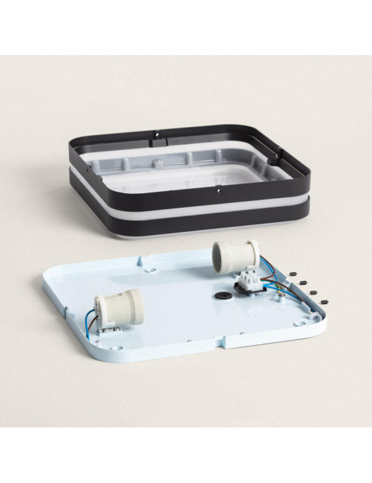 Plafonnier Carré Extérieure Aluminium 285x285 mm Kadam