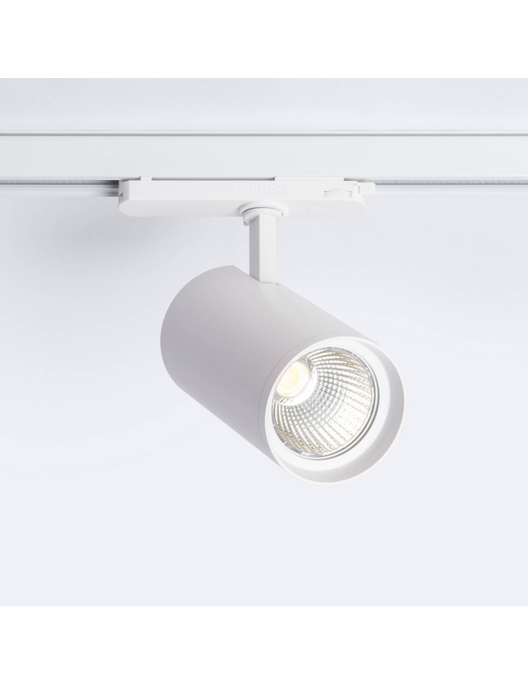 Spot LED sur Rail Triphasé 30W d'Angelo LIFUD Blanc Spot LED sur Rail Triphasé 30W d'Angelo LIFUD Blanc