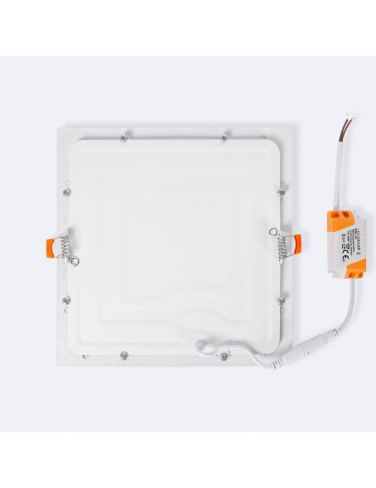 Dalle LED 18W Carrée Extra-Plate Coupe 205x205 mm Pack de 2 Unités