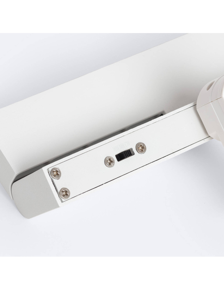 Spot Linéaire LED sur Rail Triphasé 12W CCT Dimmable Elegant Optic Blanc