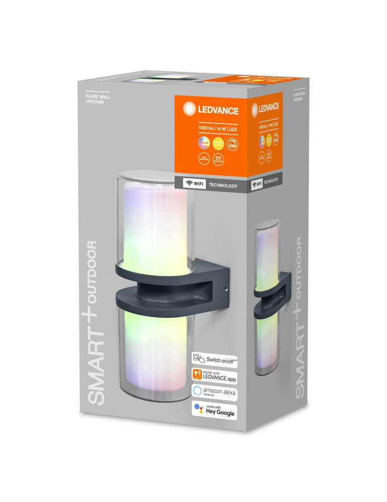 Applique Murale LED RGB 14W Smart+ WiFi Flare IP44 LEDVANCE 4058075564305