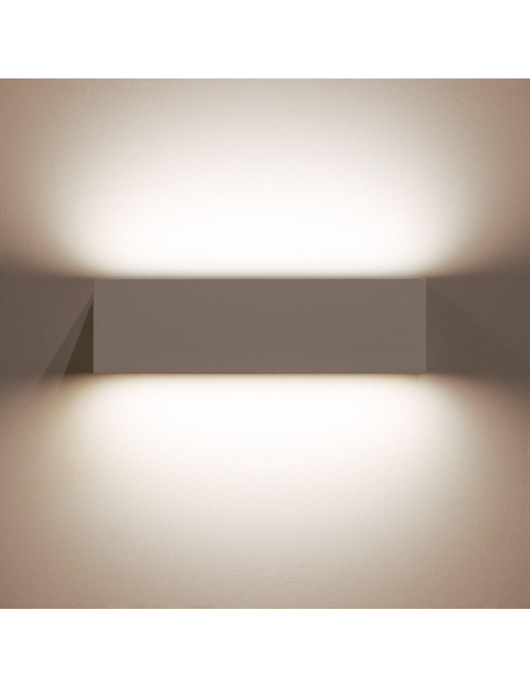 Applique Murale LED Extérieure Lena 10W Éclairage Double Face Rectangulaire Blanche Applique Murale LED Extérieure Lena 10W Éclairage Double Face Rectangulaire Blanche