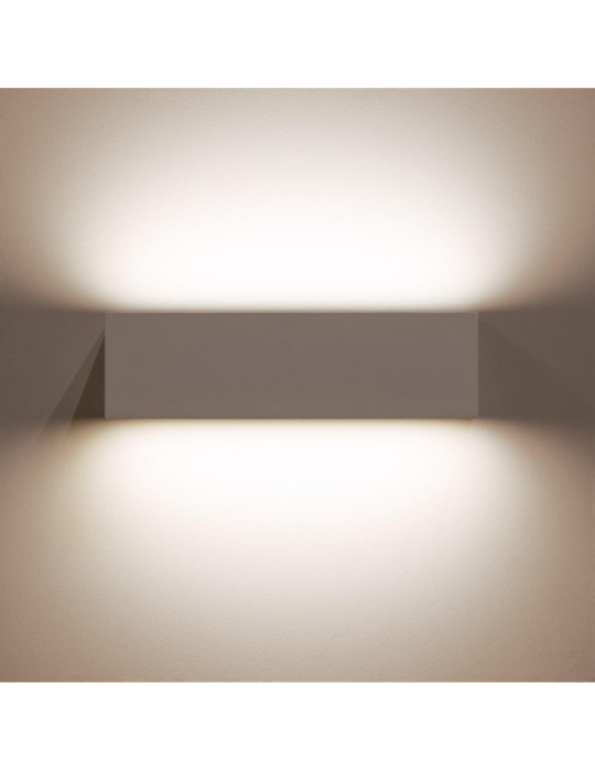 Applique Murale LED Extérieure Lena 10W Éclairage Double Face Rectangulaire Blanche Applique Murale LED Extérieure Lena 10W Éclairage Double Face Rectangulaire Blanche