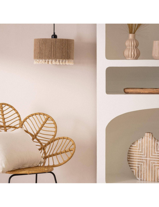 Suspension Métal et Corde Naturelle Acoma