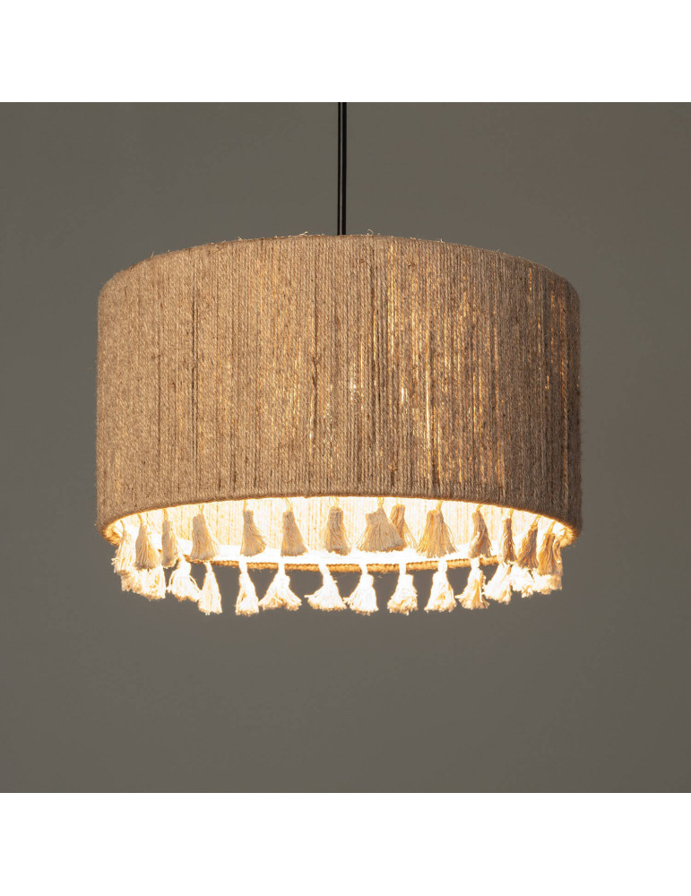 Suspension Métal et Corde Naturelle Acoma