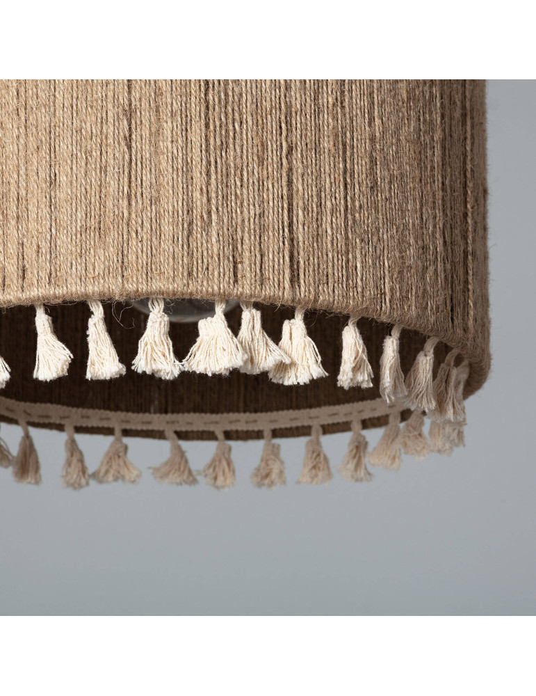 Suspension Métal et Corde Naturelle Acoma