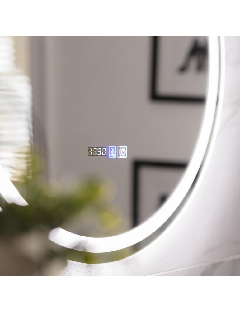 Miroir Salle de Bain avec Éclairage LED Stiniva Ø60cm