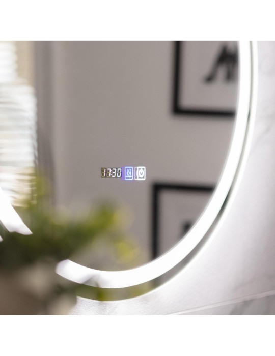 Miroir Salle de Bain avec Éclairage LED Stiniva Ø60cm