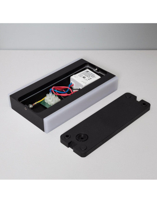 Applique Murale LED Extérieure Hera 10W Éclairage Double Face Rectangulaire Noire