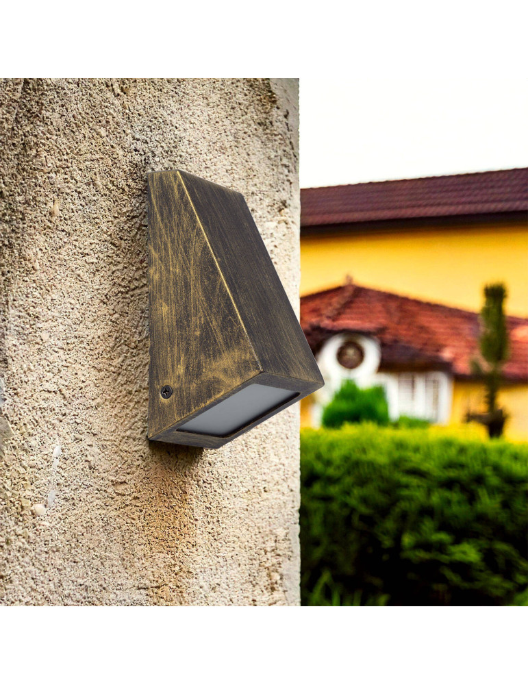 Applique Extérieur Métal et Verre Ruzafa