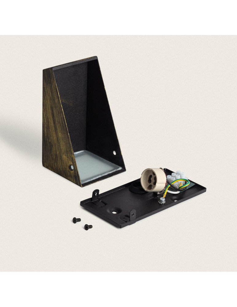 Applique Extérieur Métal et Verre Ruzafa