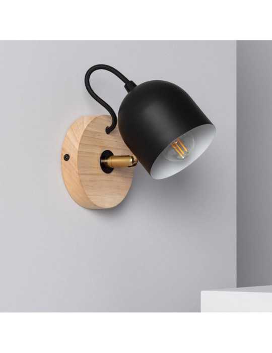 Lampe Murale Bois et Métal Acalco