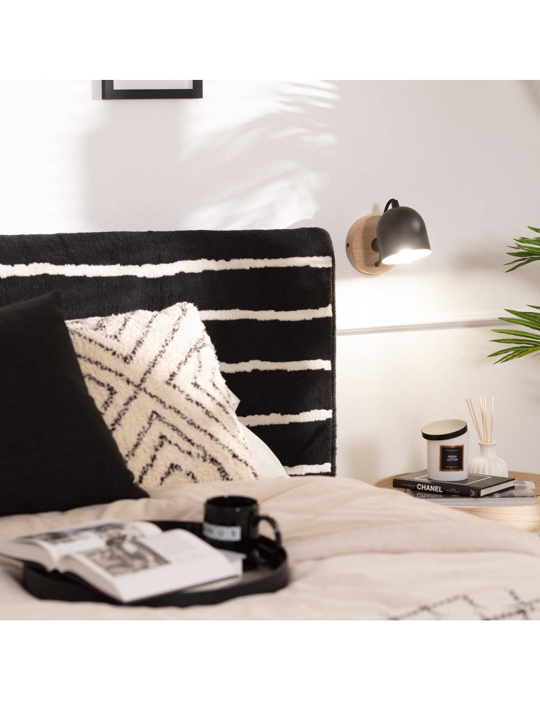 Lampe Murale Bois et Métal Acalco