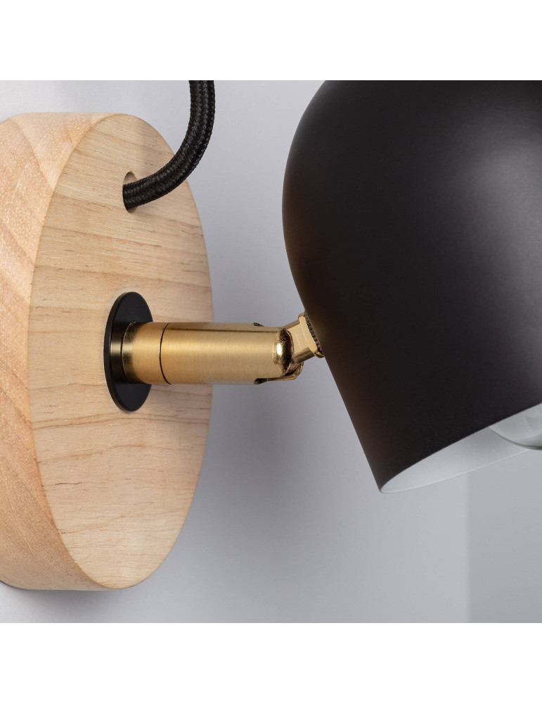 Lampe Murale Bois et Métal Acalco